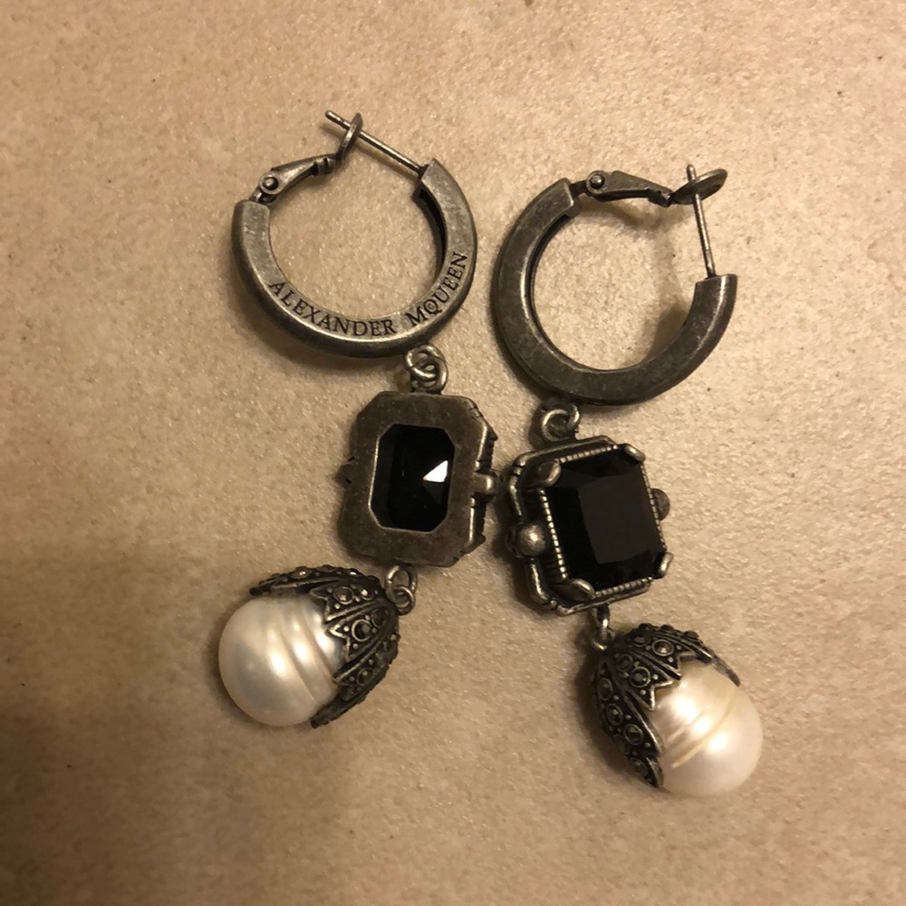 SIGNED ALEXANDER MCQUEEN EARRINGS